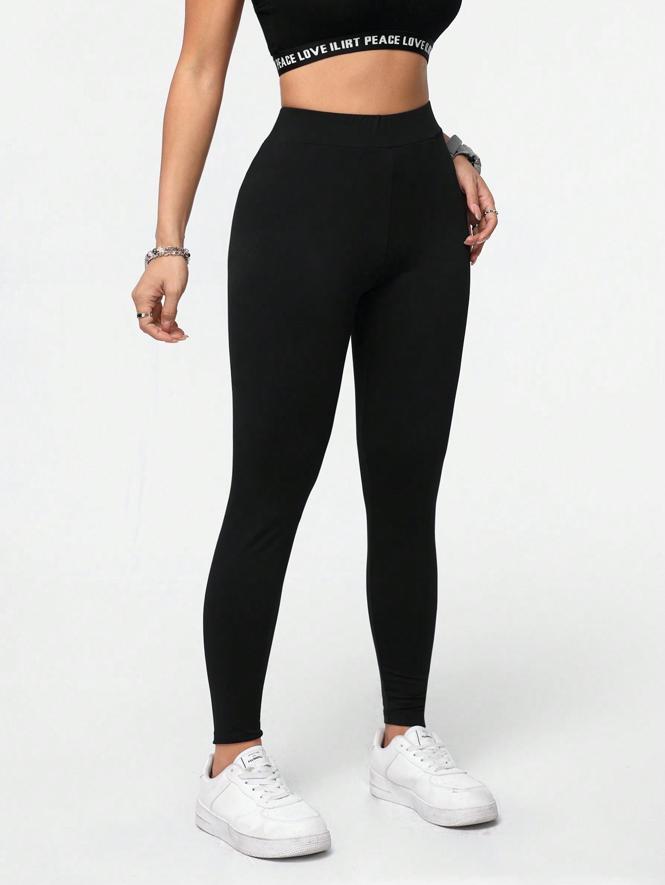 CZARNE KLASYCZNE LEGGINSY