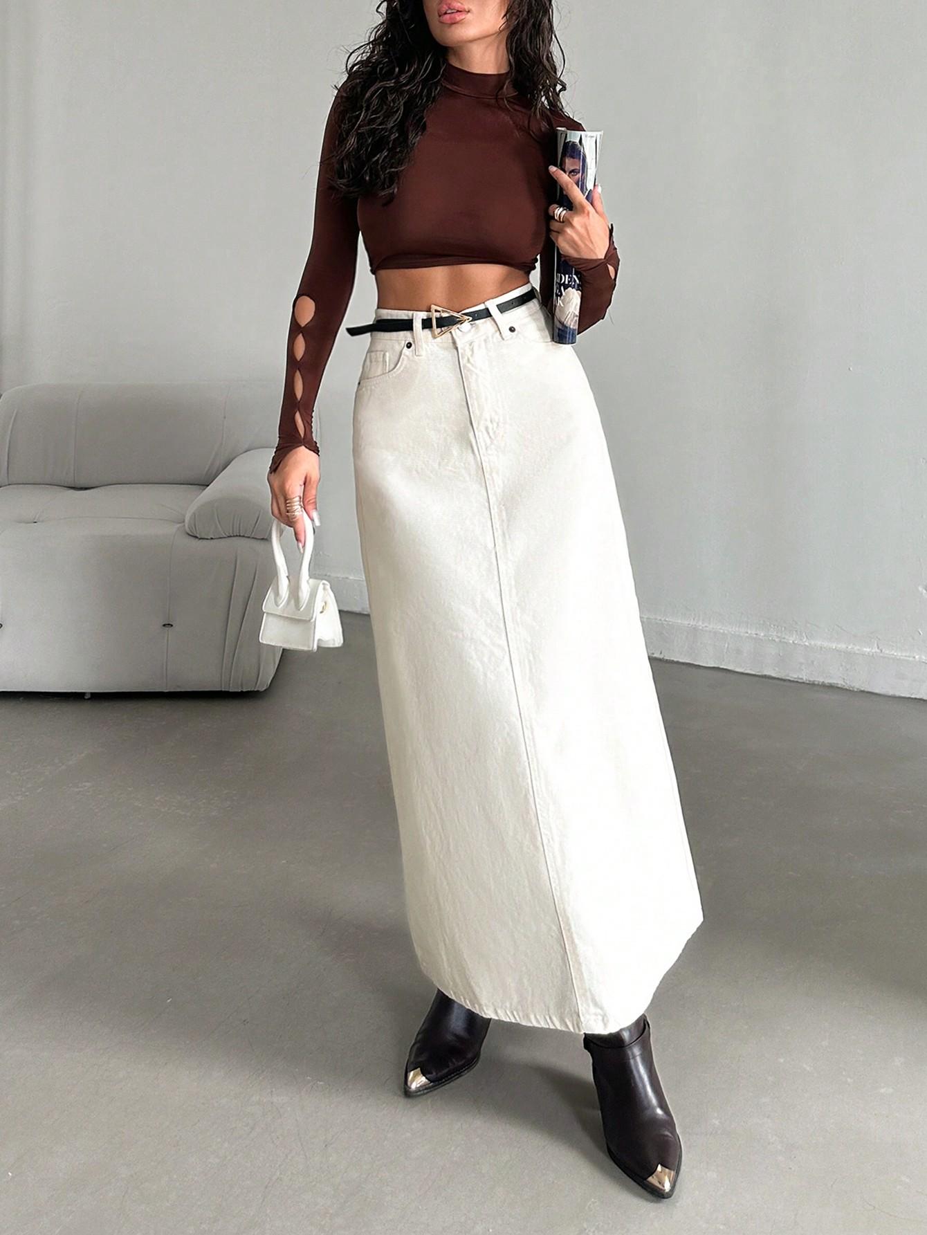 MAXI SPÓDNICA JEANS