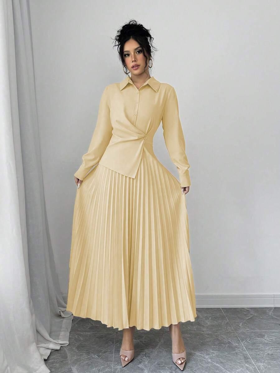  PLISOWANA SUKIENKA MAXI