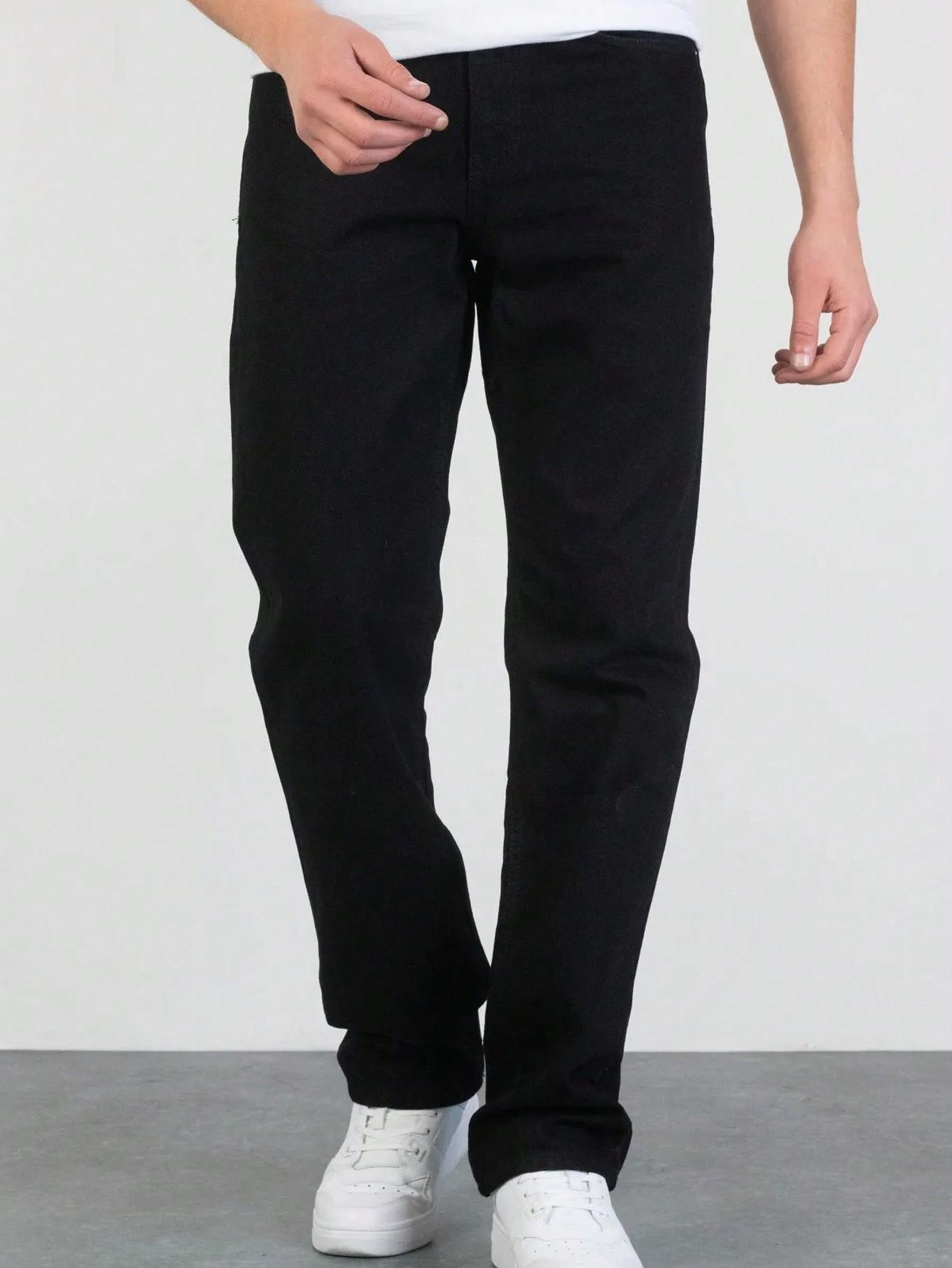 CZARNE SPODNIE JEANS