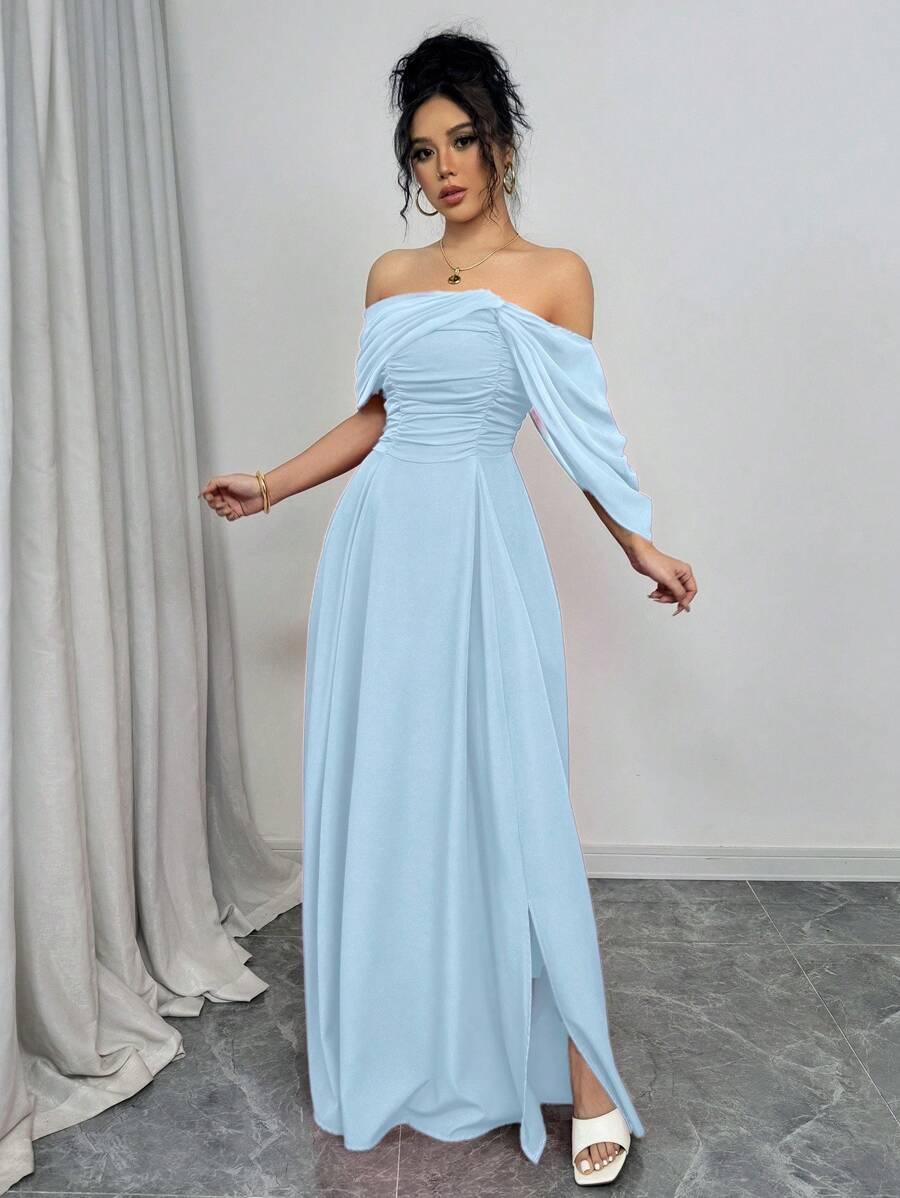 NIEBIESKA MAXI SUKIENKA