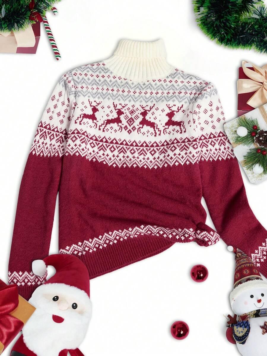 SWETER W ŚWIĄTECZNY WZÓR