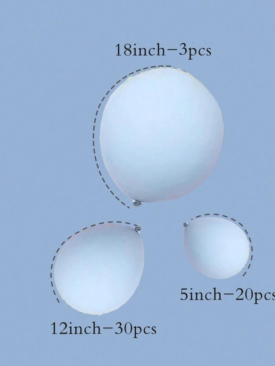 niebieskie balony 53szt