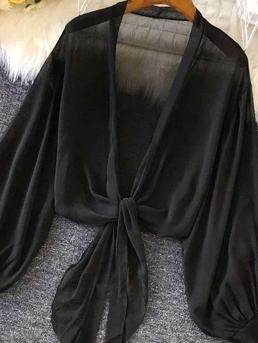 CZARNA NARZUTKA SIATECZKA