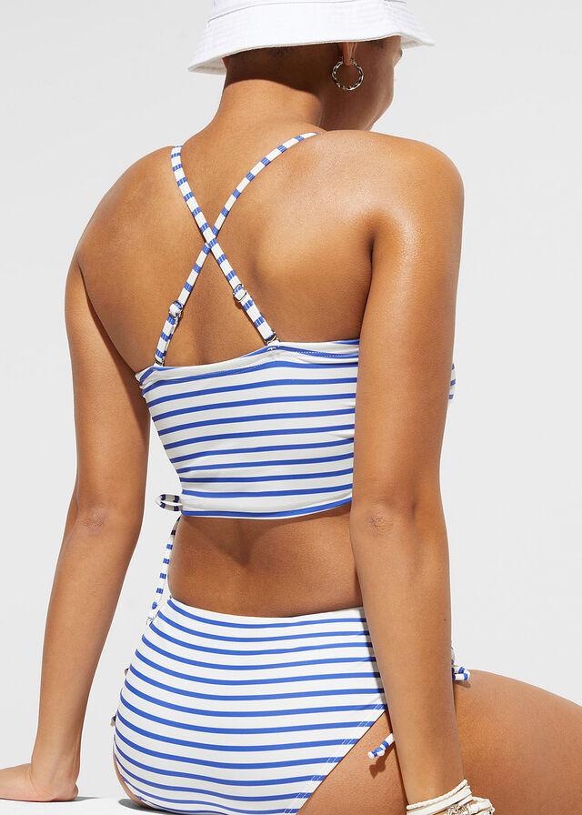 DWUCZĘŚCIOWY KOSTIUM KĄPIELOWY BIKINI PASKI
