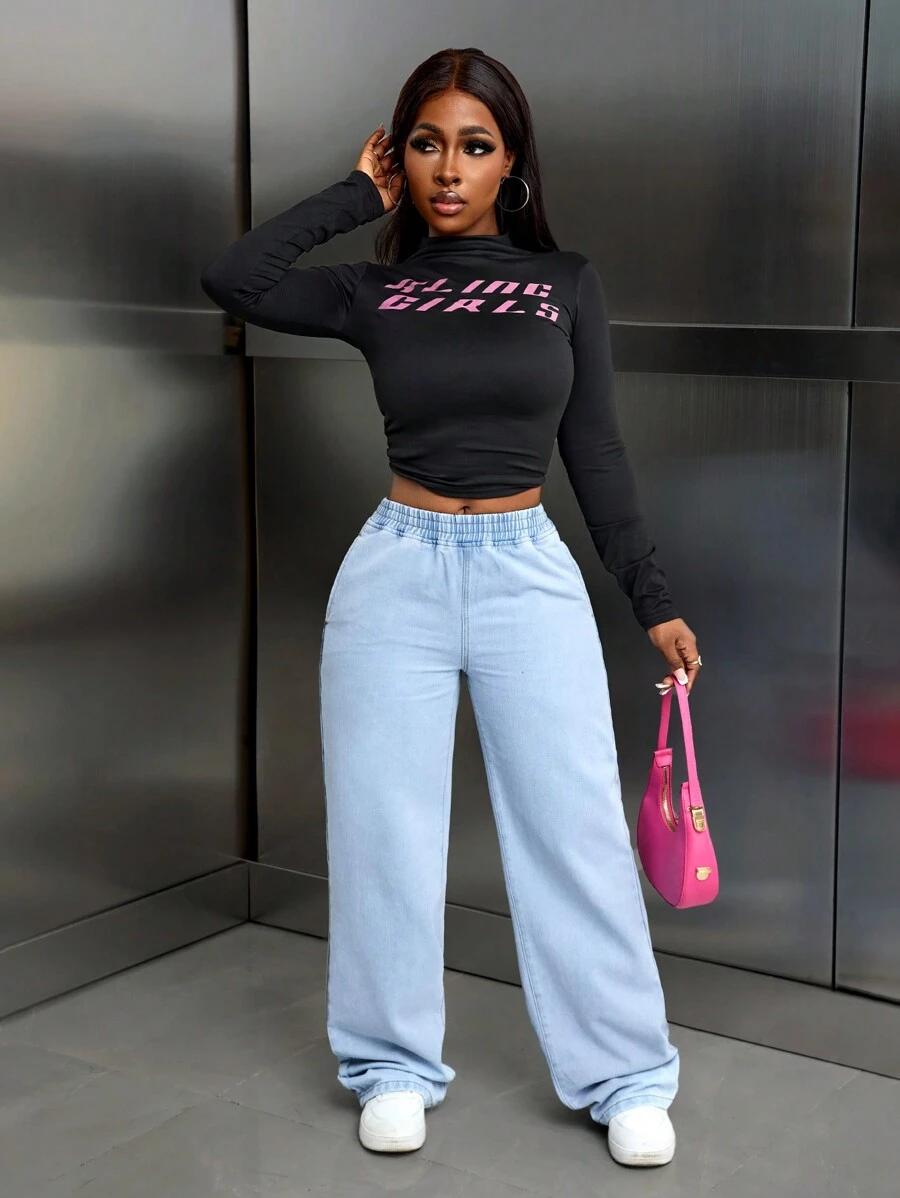 NIEBIESKIE SPODNIE JEANS