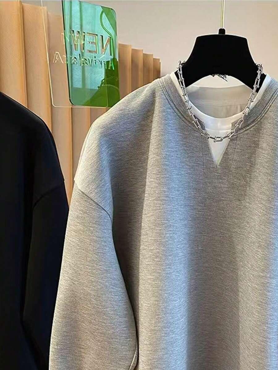 szara bluza długi rękaw