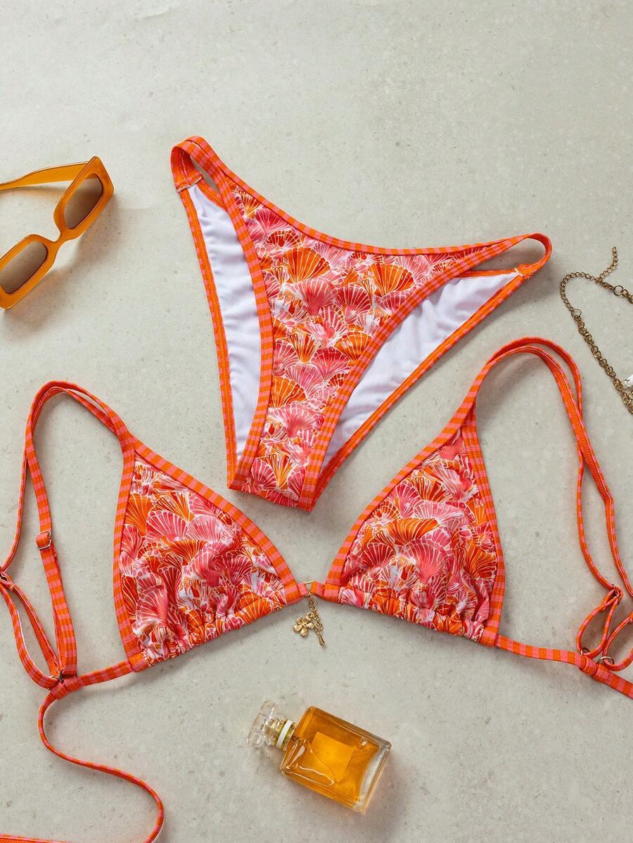 dół od bikini wzór muszelki