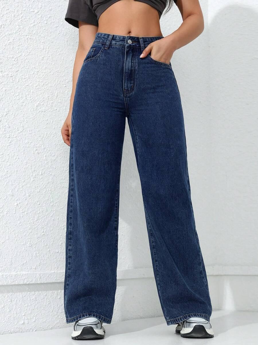 NIEBIESKIE SPODNIE JEANS