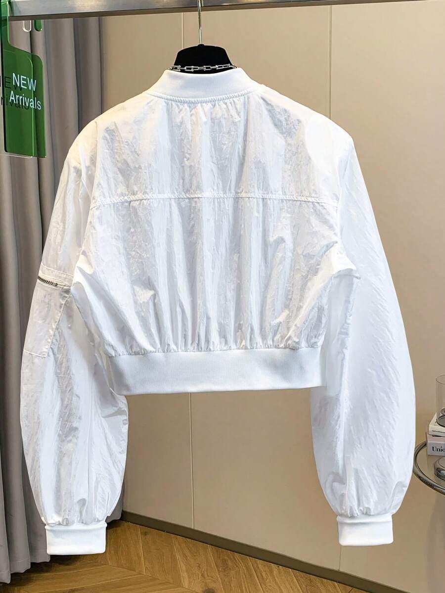 BIAŁA KURTKA BOMBER 