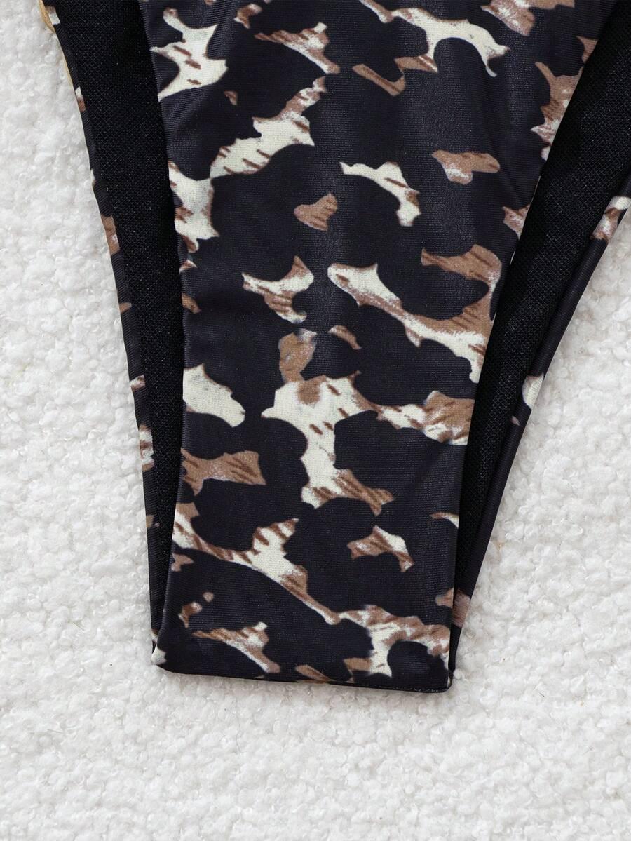 DWUCZĘŚCIOWY STRÓJ KĄPIELOWY ANIMAL PRINT
