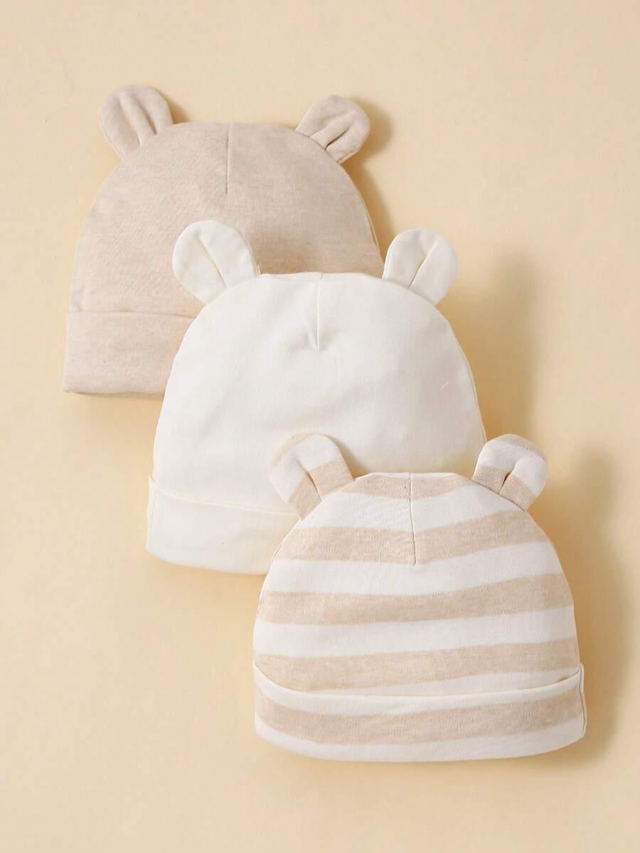 czapeczka miś 3-pack