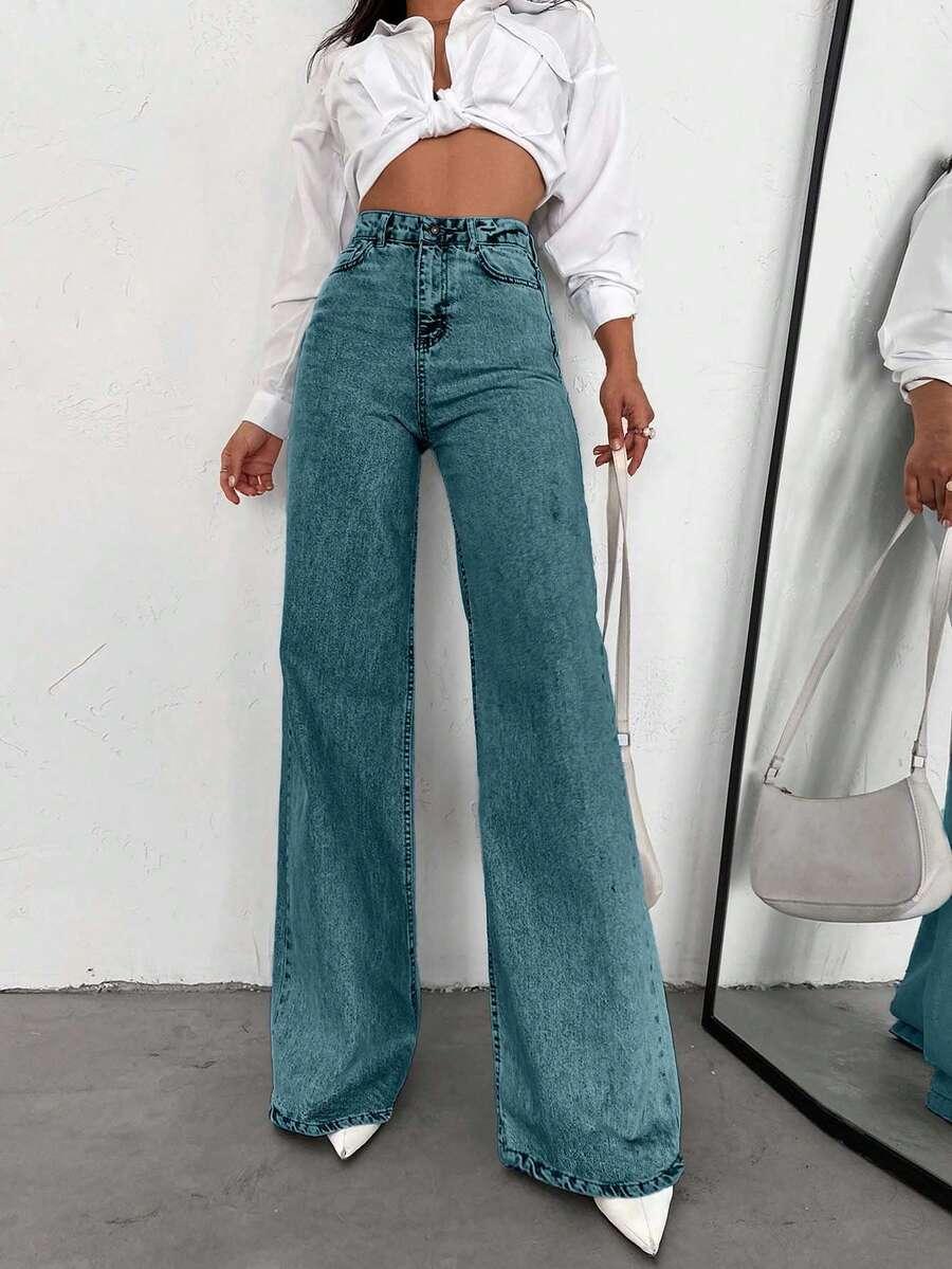 niebieskie spodnie jeans zamek
