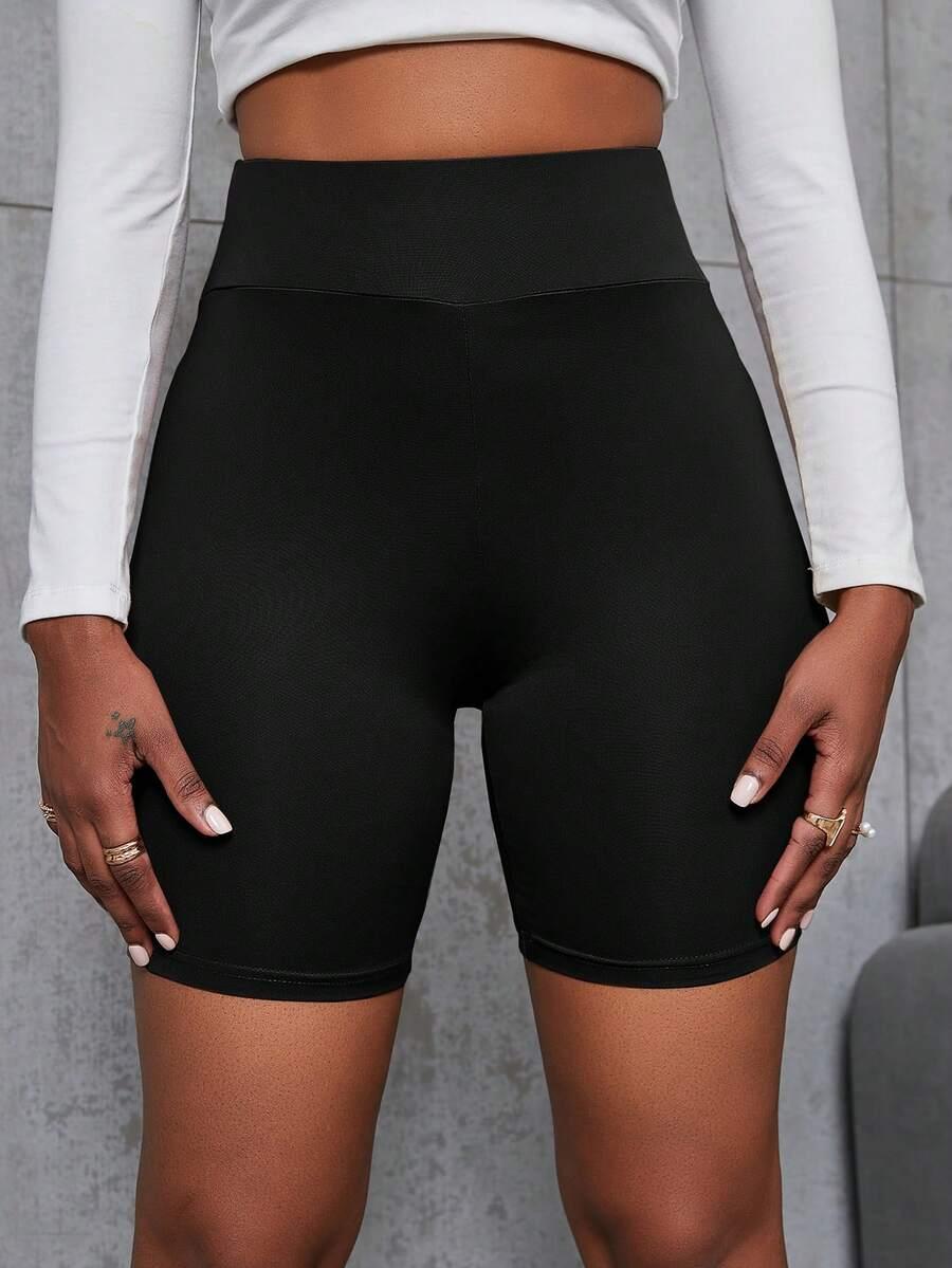 CZARNE KRÓTKIE LEGGINSY