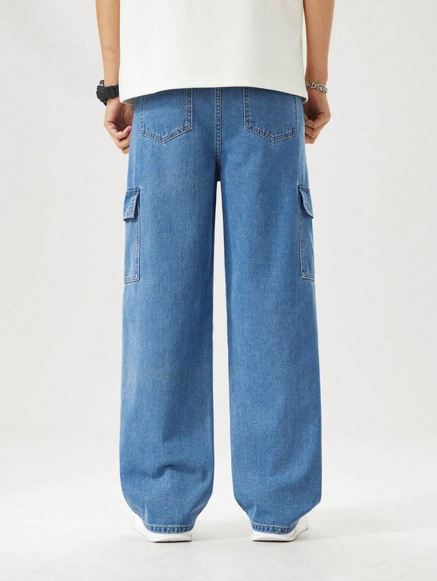 NIEBIESKIE SPODNIE JEANS