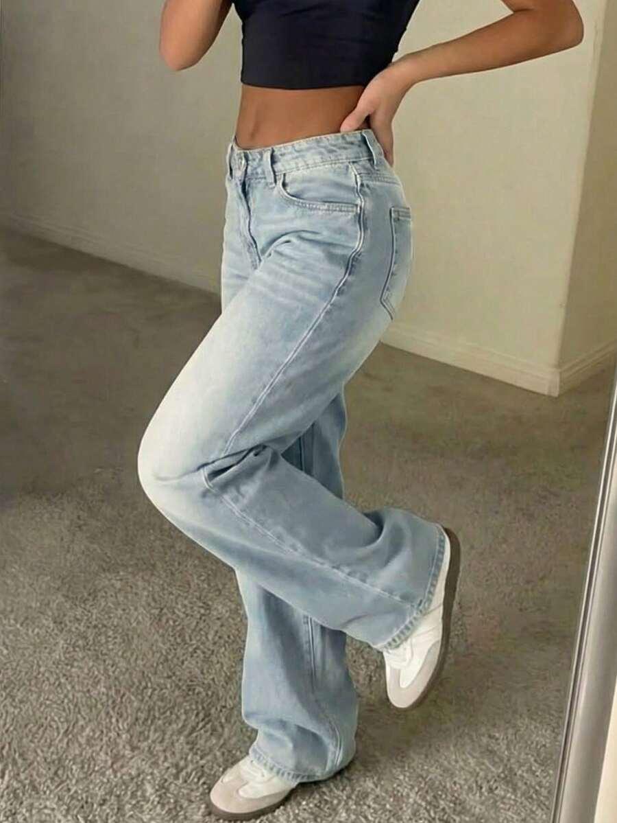 spodnie jeans prosta nogawka