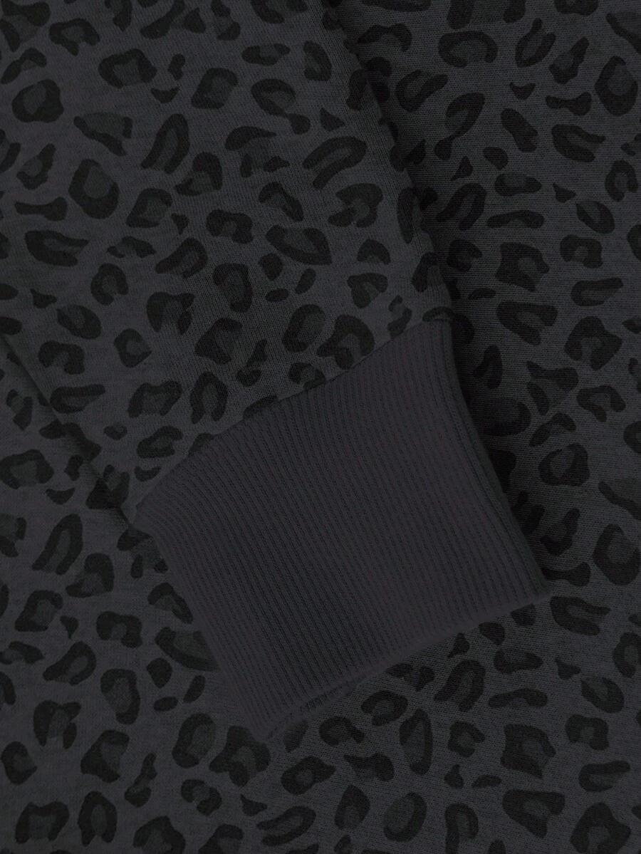 SZARA BLUZA ANIMAL PRINT