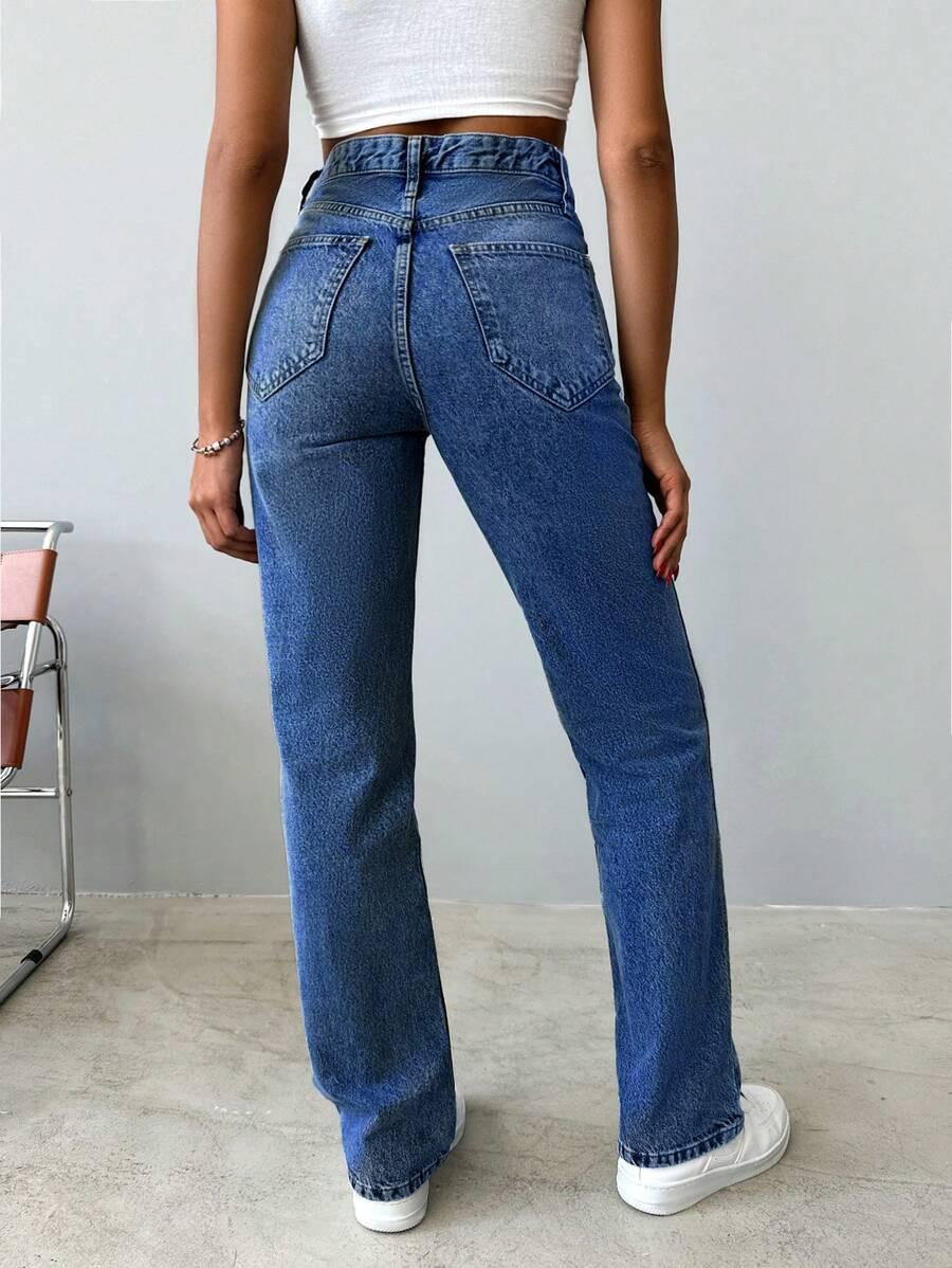 NIEBIESKIE SPODNIE JEANS