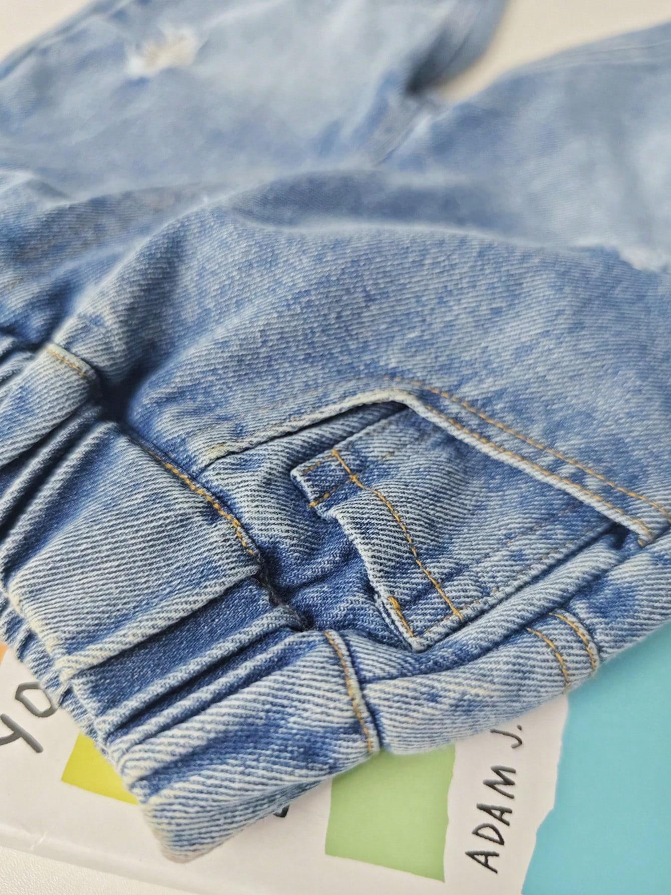 spodnie jeans przetarcia