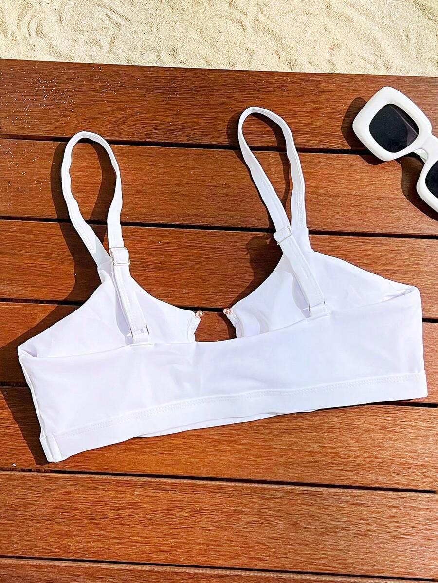 biała góra od bikini 