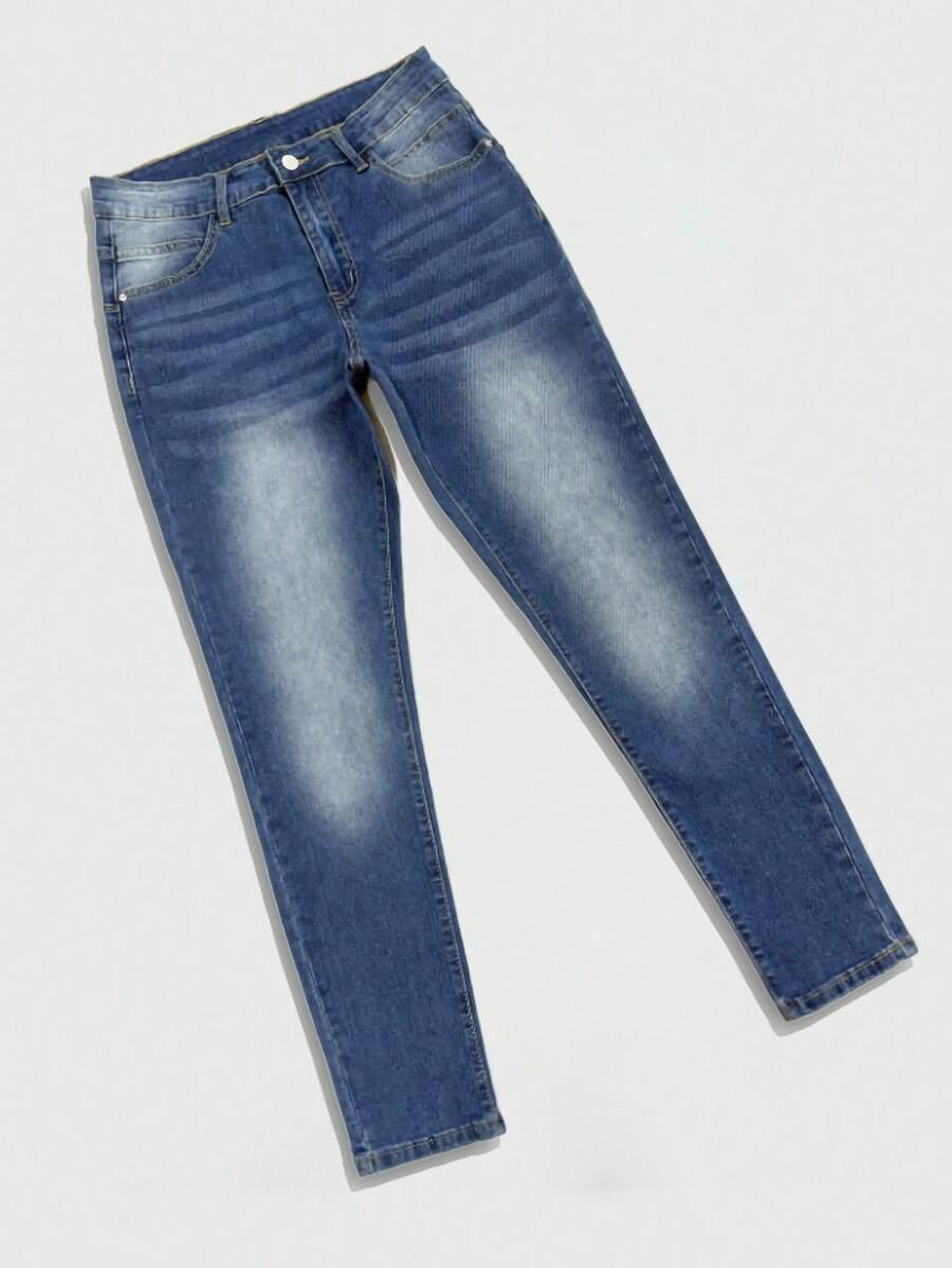 spodnie jeans zwężana nogawka 