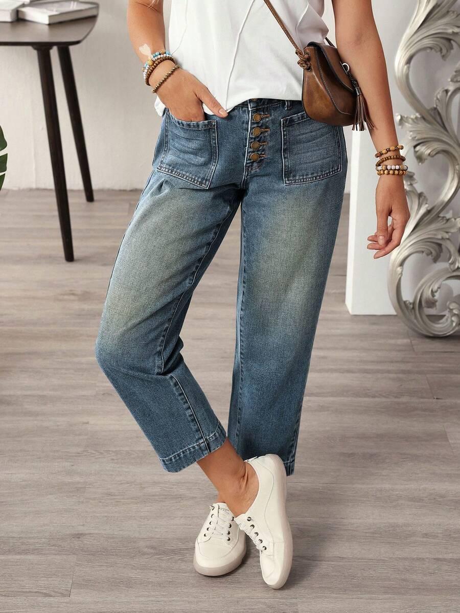 NIEBIESKIE SPODNIE JEANS 