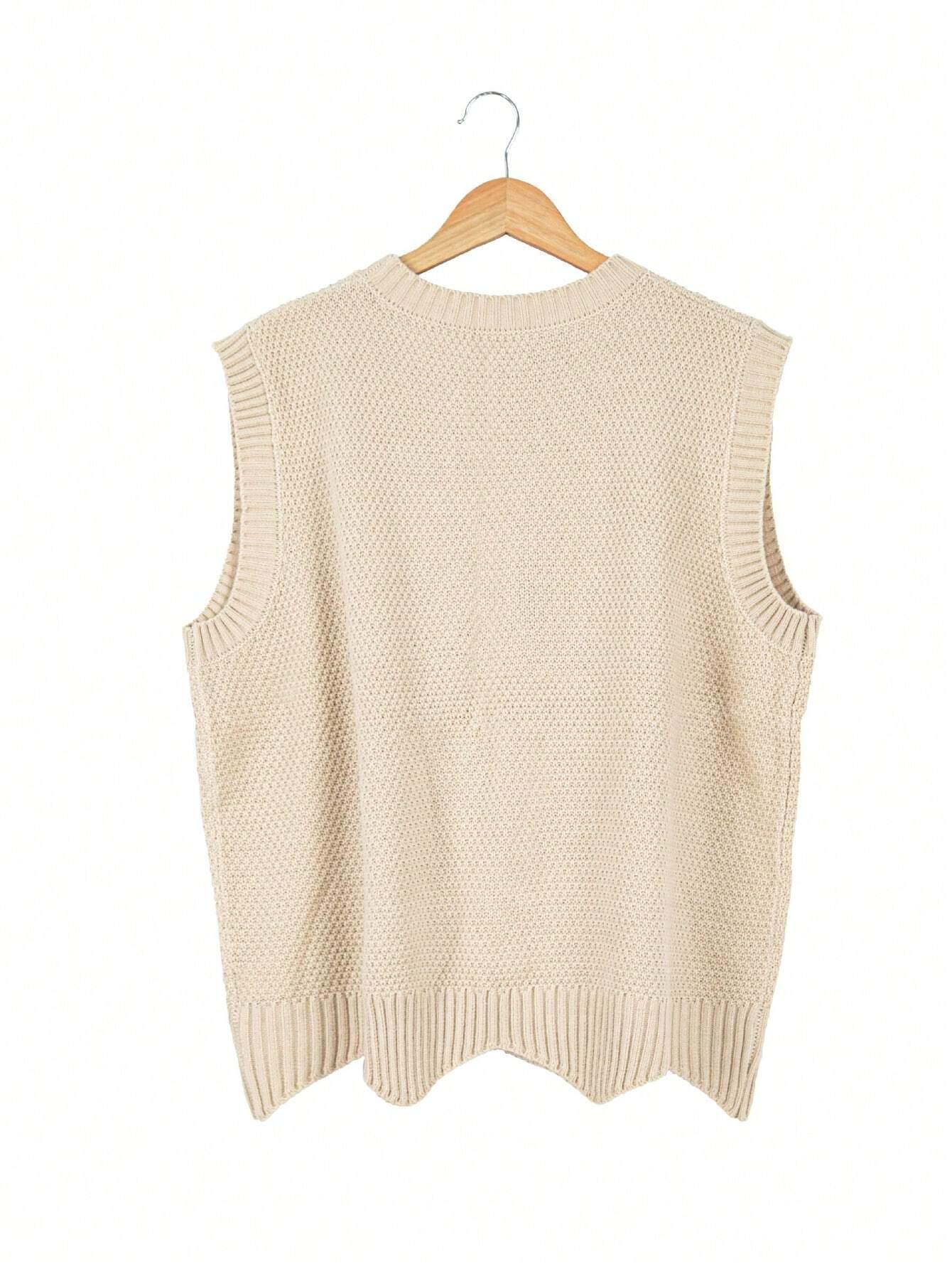 SWETER BEZ RĘKAWÓW 