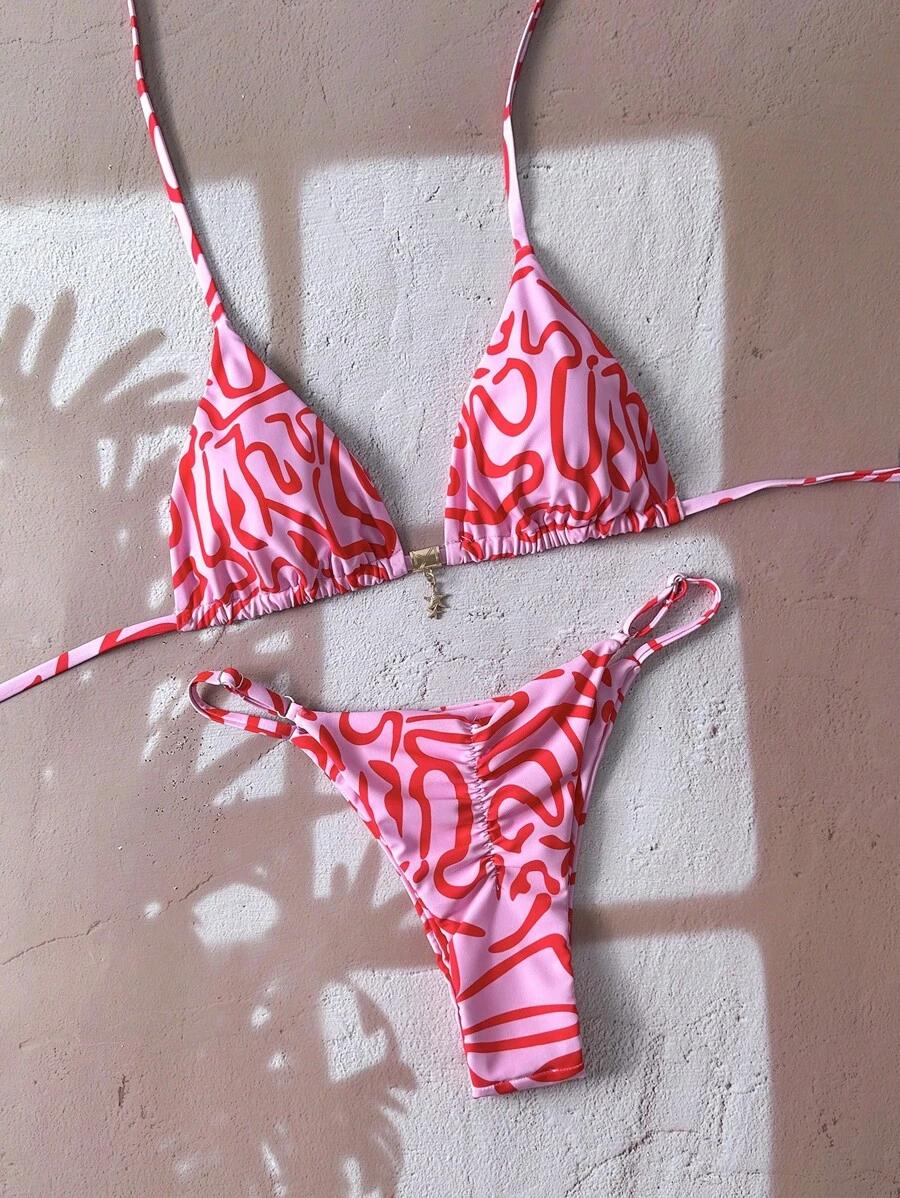 RÓŻOWA GÓRA OD BIKINI WZÓR