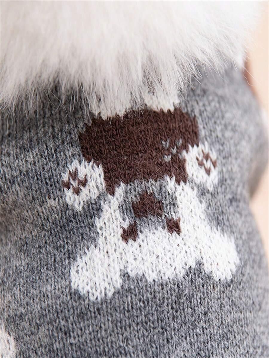 dzianinowy sweter dla psa