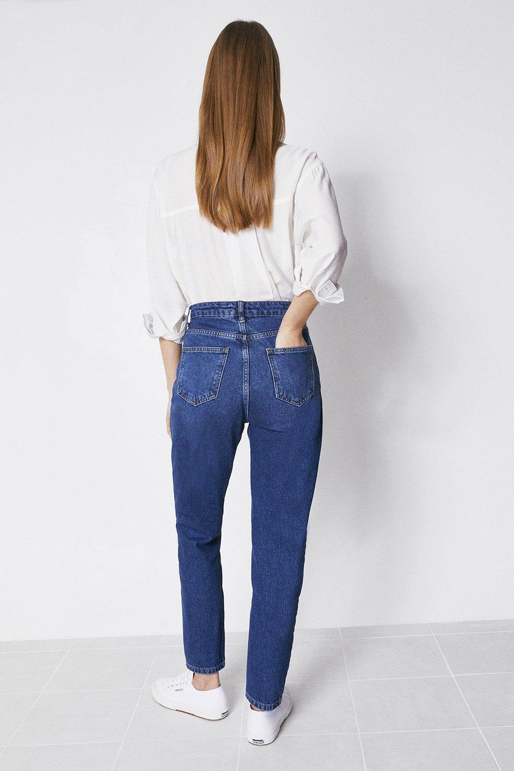 SPODNIE MOM JEANS