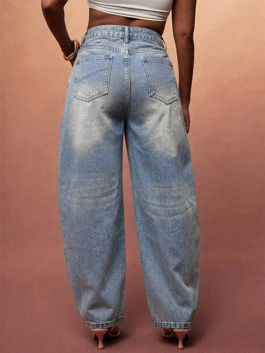 NIEBIESKIE SPODNIE JEANSY