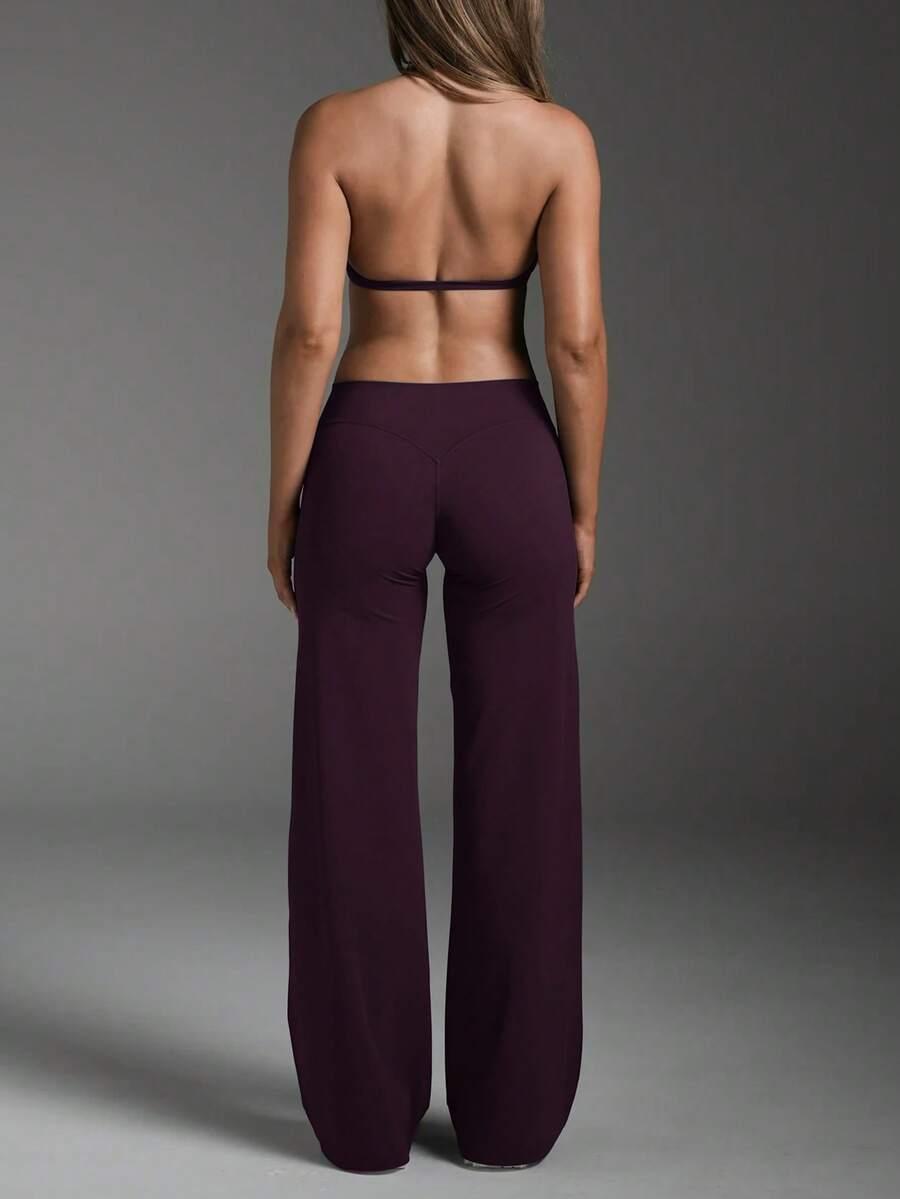 BORDOWE LEGGINSY WYSOKI STAN