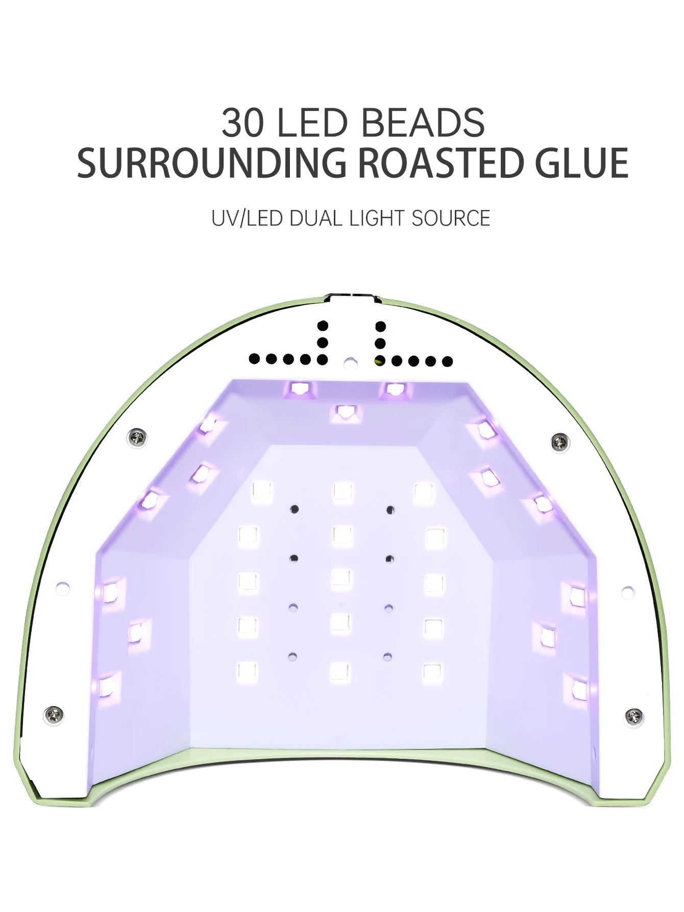 zielona lampa UV LED do paznokci