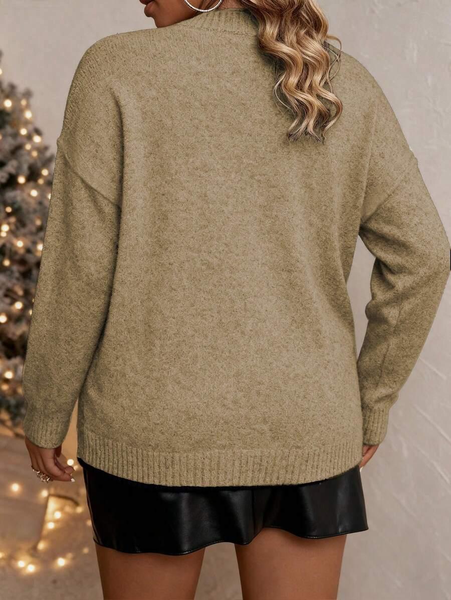 Sweter dekolt v