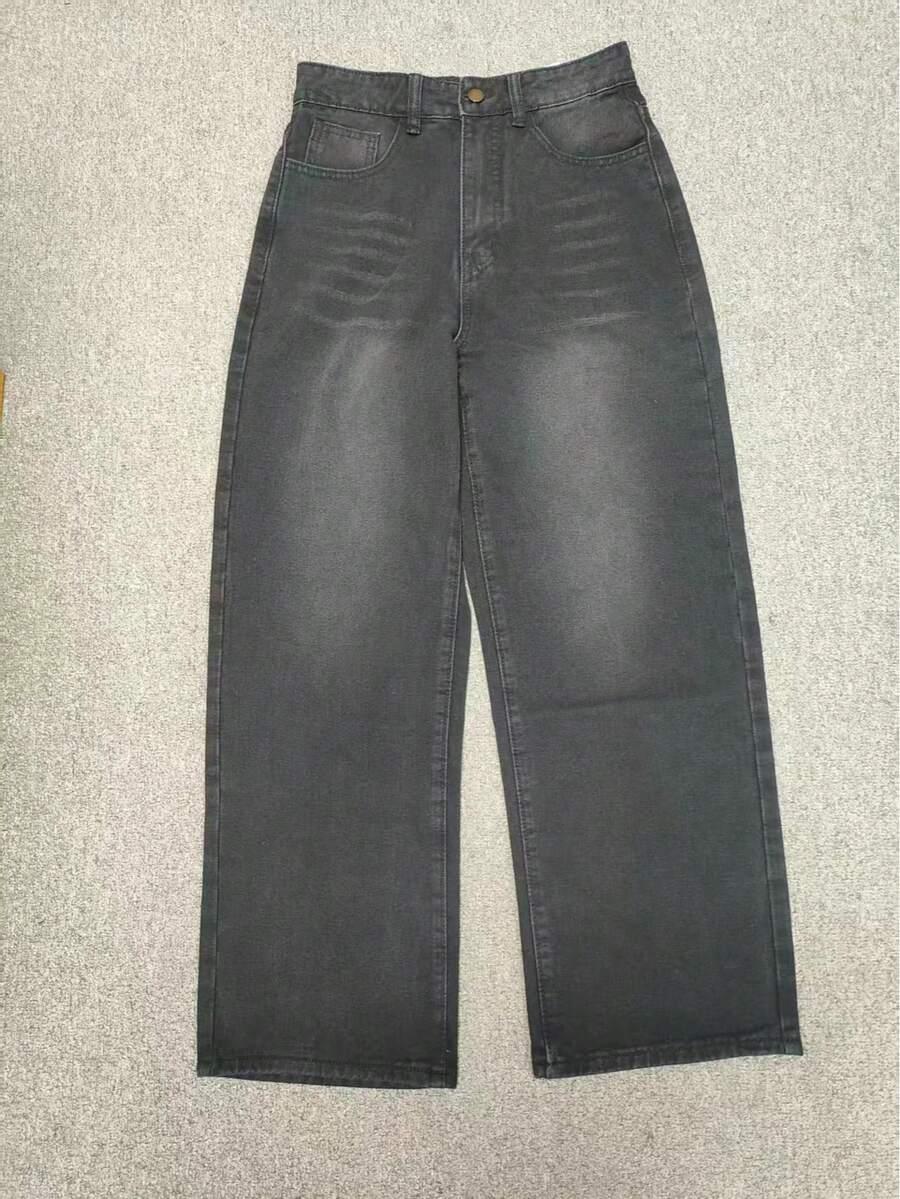 CZARNE SPODNIE JEANS