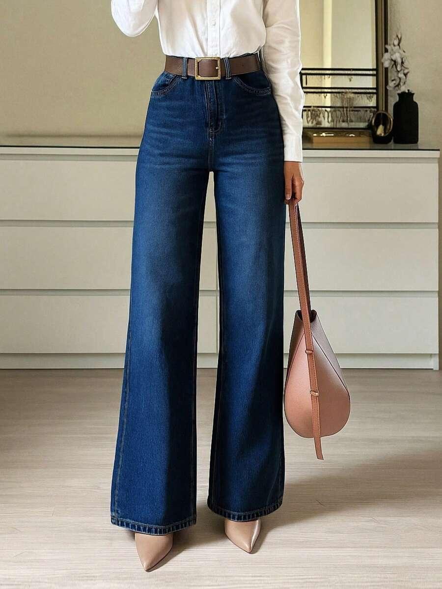 NIEBIESKIE SPODNIE JEANS