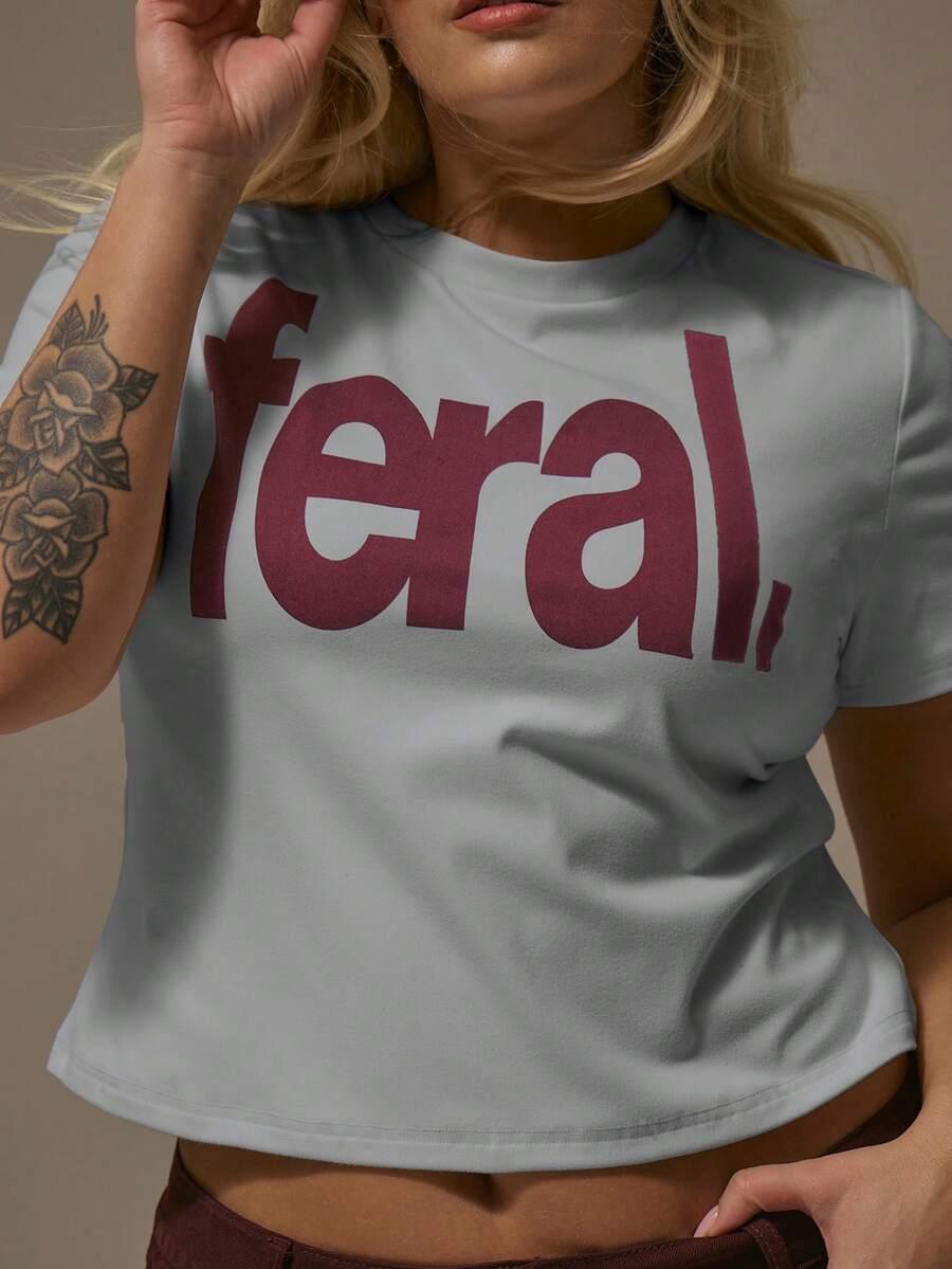 T-SHIRT DAMSKI OKRĄGŁY DEKOLT