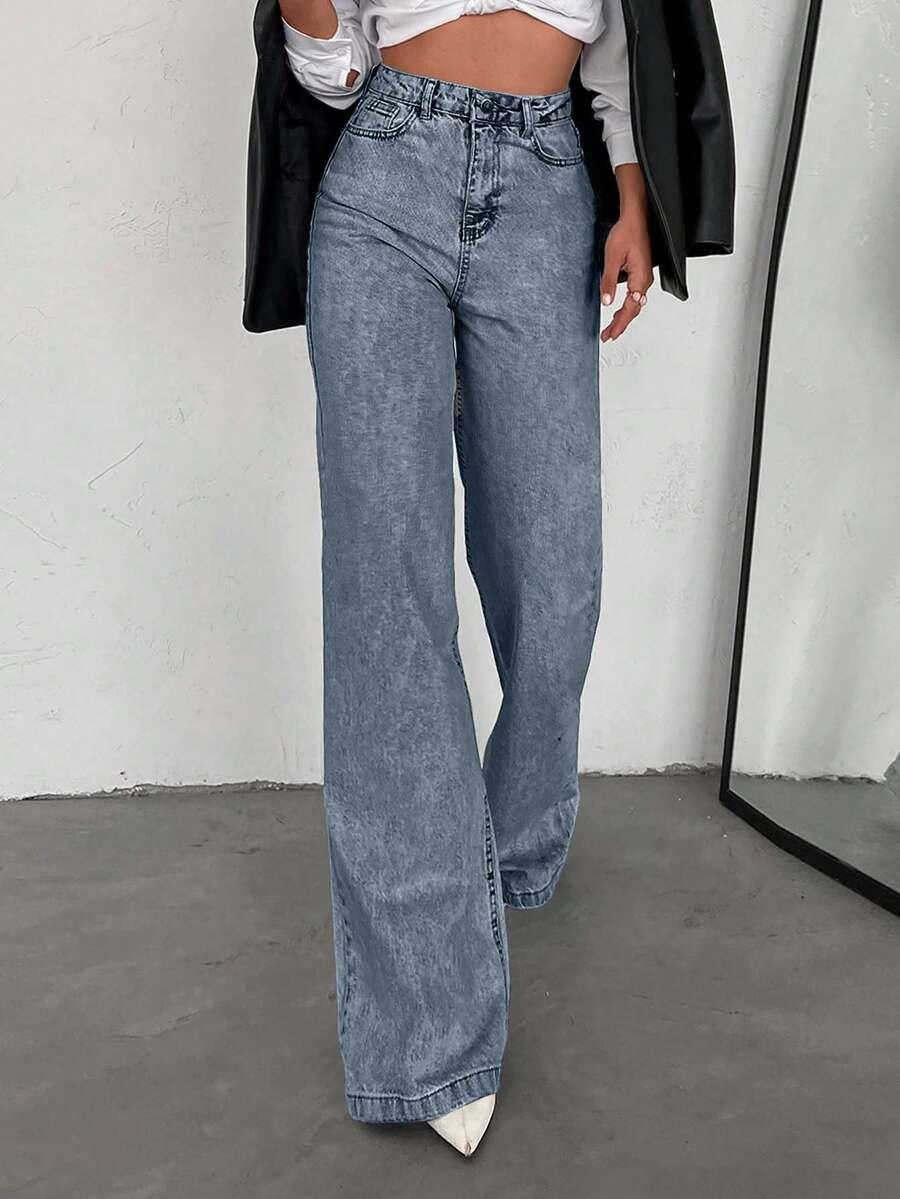 spodnie jeans prosta nogawka
