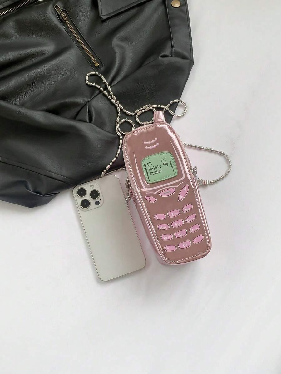 różowe torebka telefon