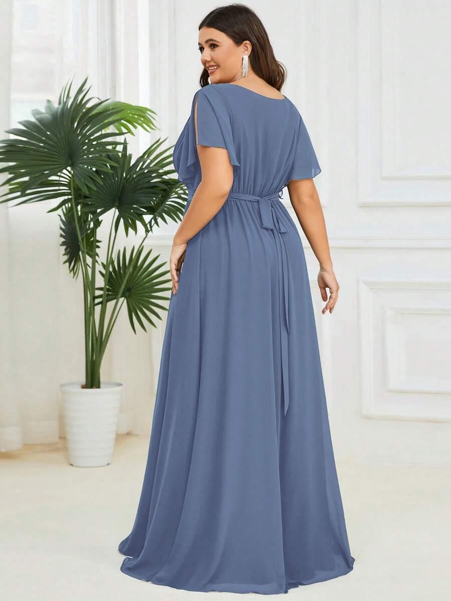 NIEBIESKA MAXI SUKIENKA