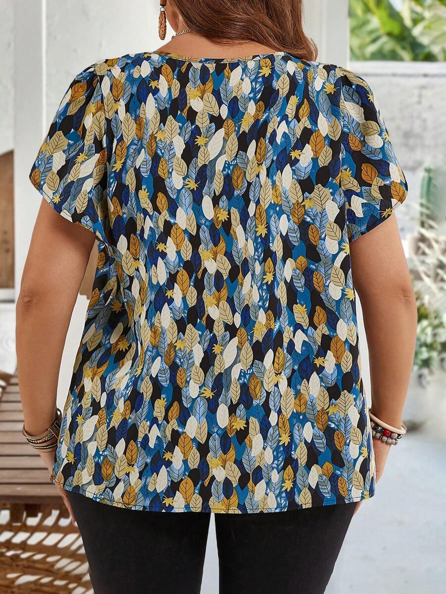 bluzka krótki rękaw print