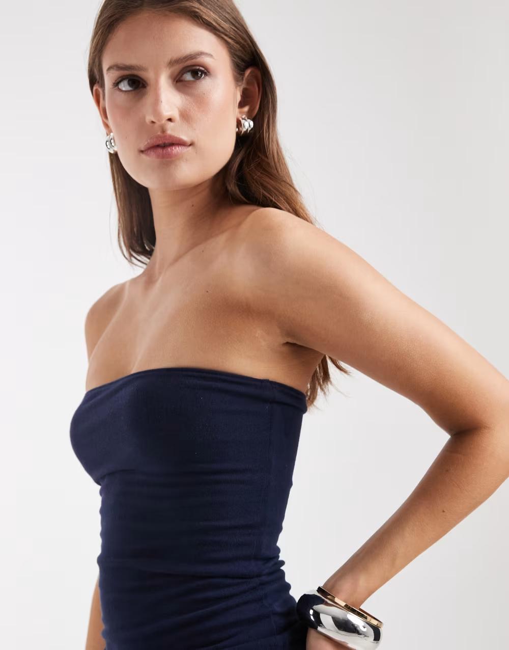 dwustronny top bandeau paski