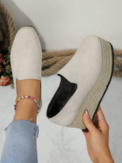 SZARE WSUWANE ESPADRYLE