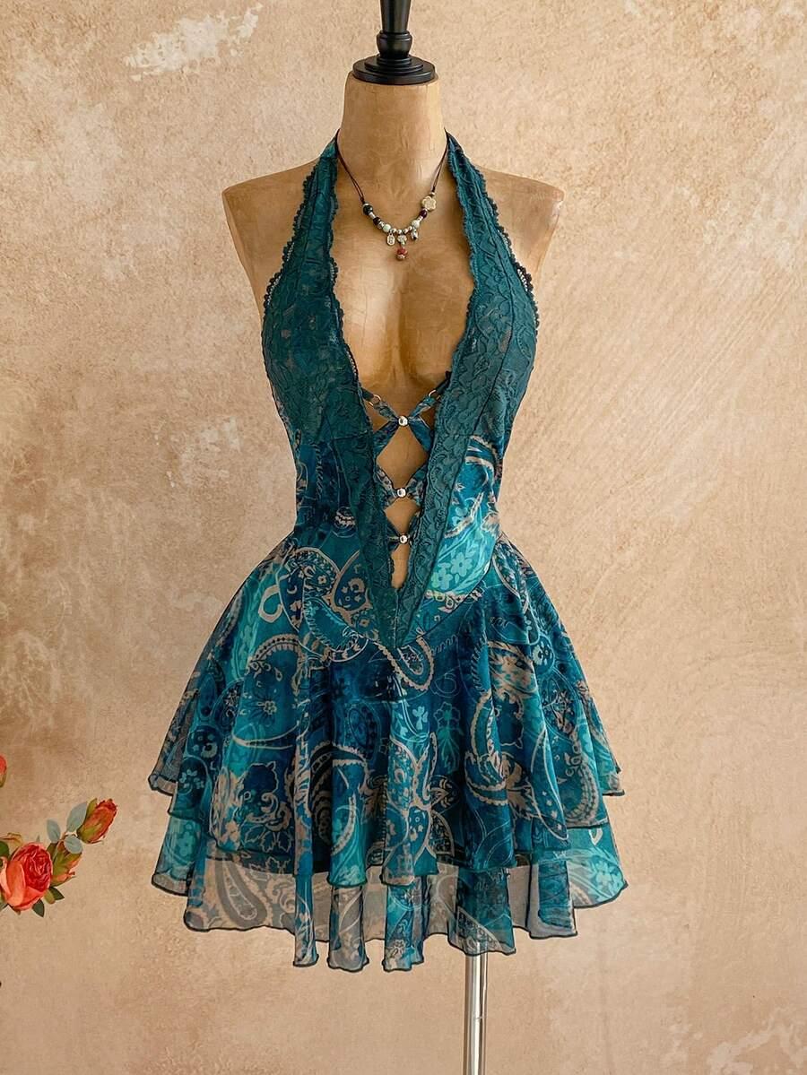 mini sukienka print