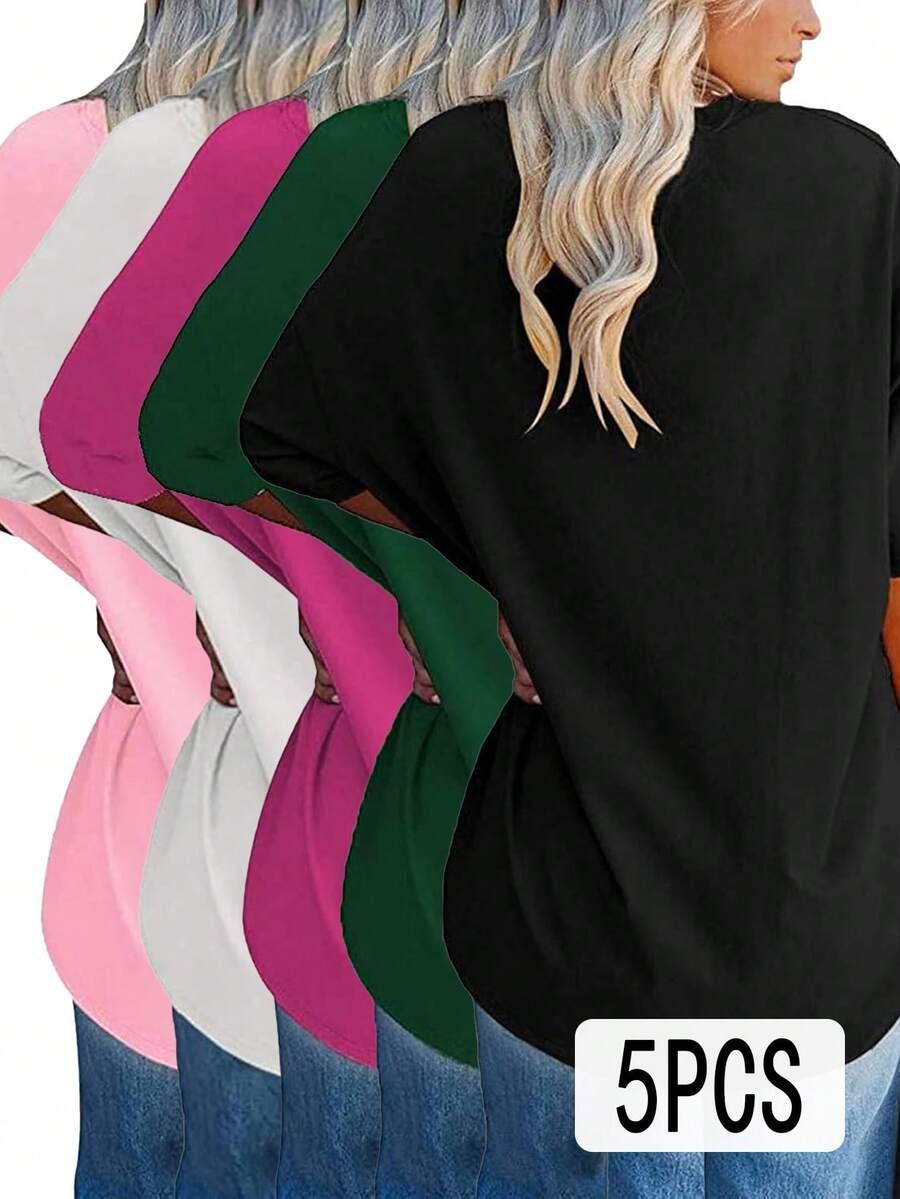 T-SHIRT OKRĄGŁY DEKOLT 3-pack