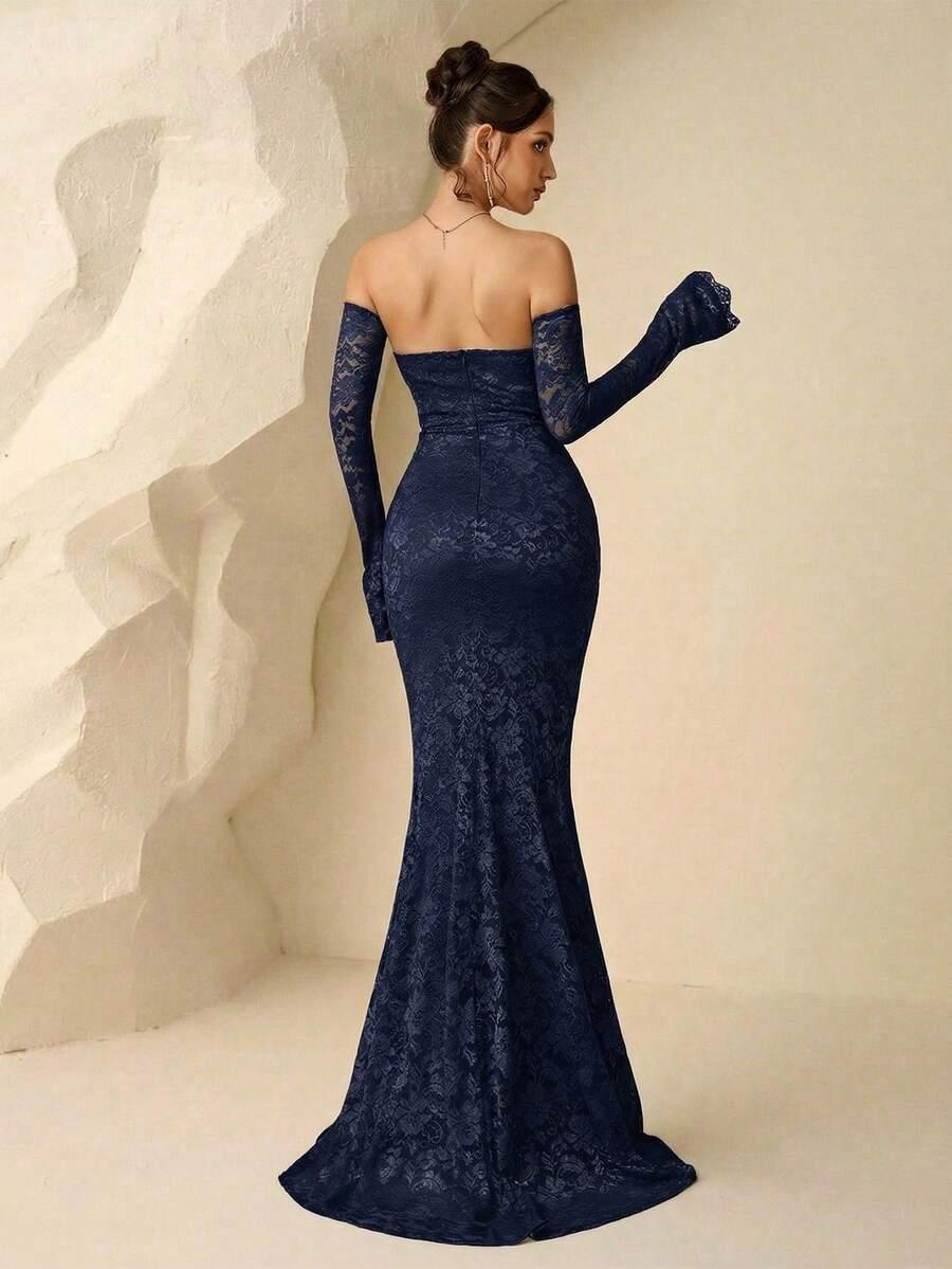 NIEBIESKA MAXI SUKIENKA