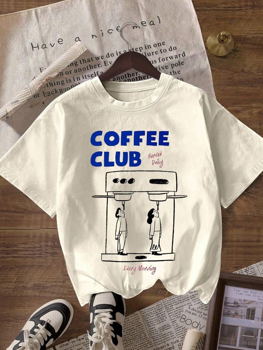 T-shirt okrągły dekolt nadrik