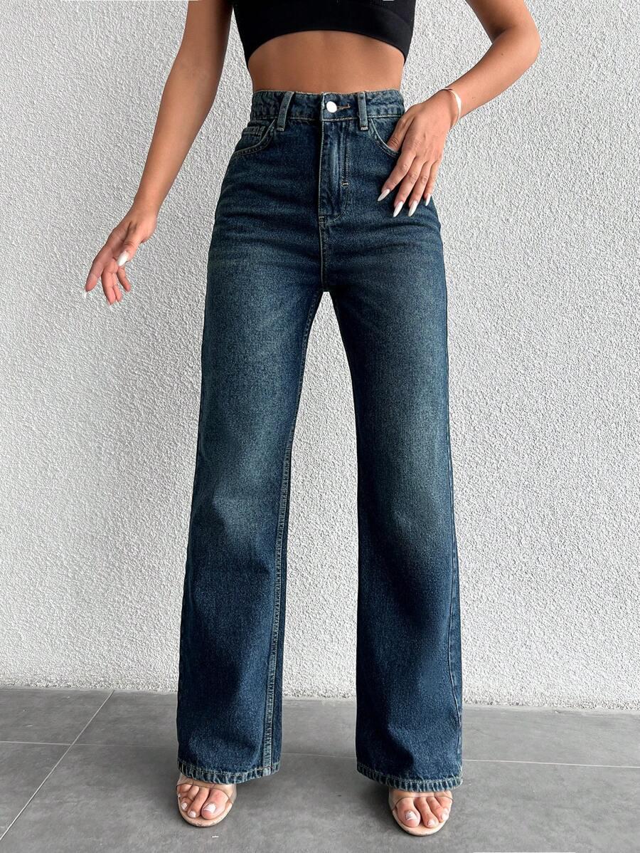 PROSTE SPODNIE JEANS