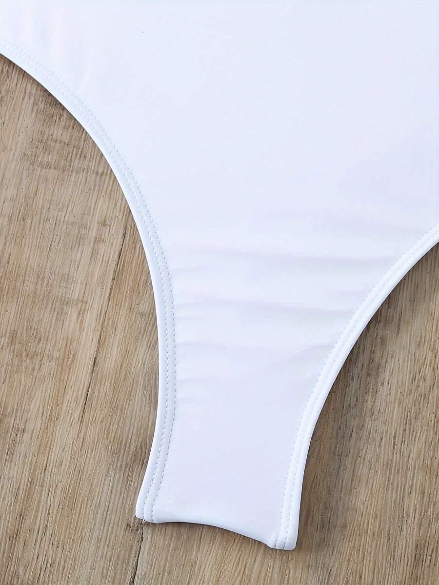 BIAŁY DÓŁ OD BIKINI MARSZCZENIE