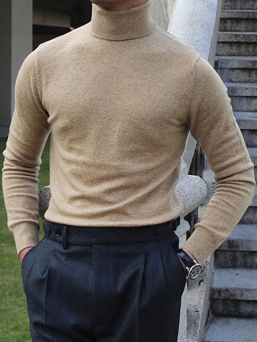 BEŻOWY SWETER GOLF